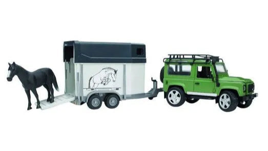 1:16 Land Rover Defender W/Horse Trailer & Horse