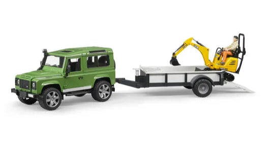 1:16 Landrover Defender c/w Trailer & JCB Micro Digger