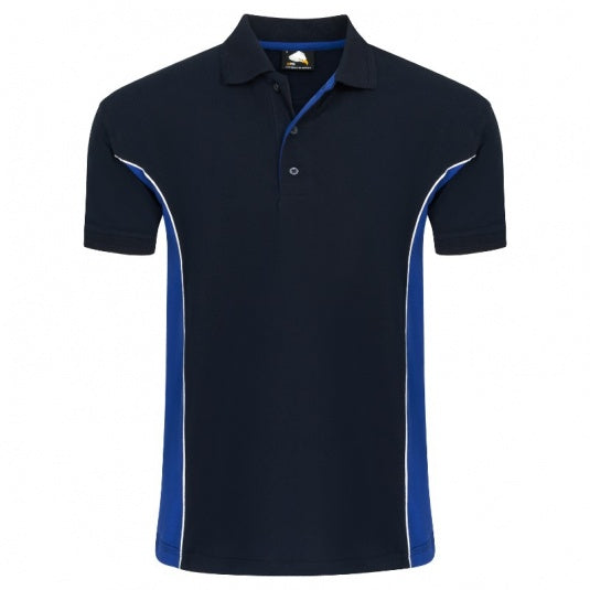 1180 ORN SILVERSWIFT TWO TONE POLOSHIRT - ROYAL/NAVY