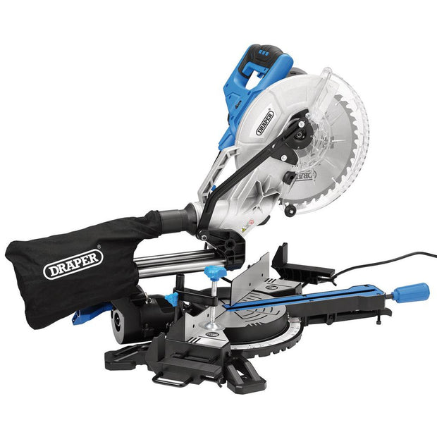 230V Sliding Compound Mitre Saw, 255mm, 1800W