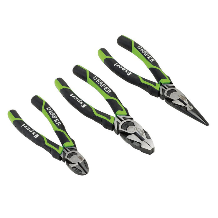 Expert High Leverage Plier Set, Green (3 Piece)