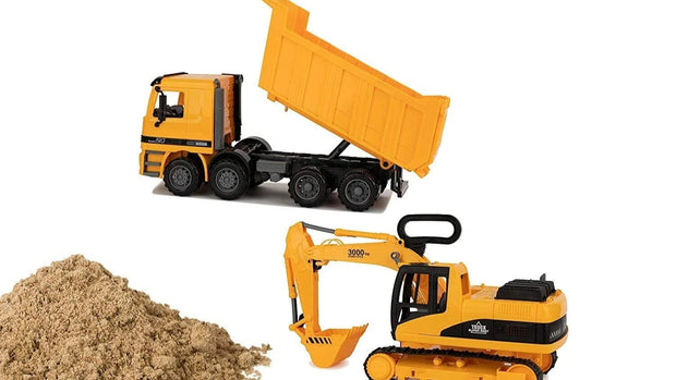 Dump Truck & Excavator Playset