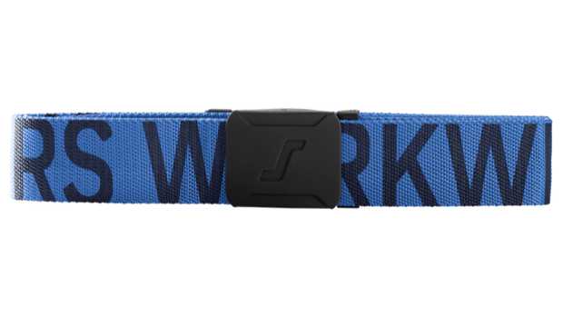 Snickers 9004 Logo Belt – True Blue / Black