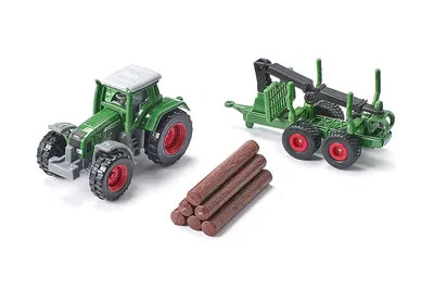 1:87 Fendt with forestry trailer