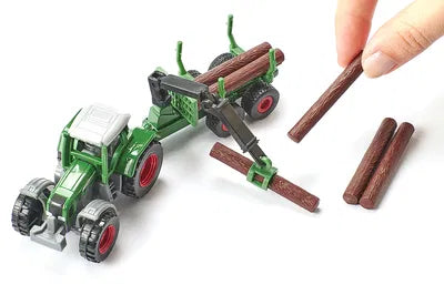 1:87 Fendt with forestry trailer