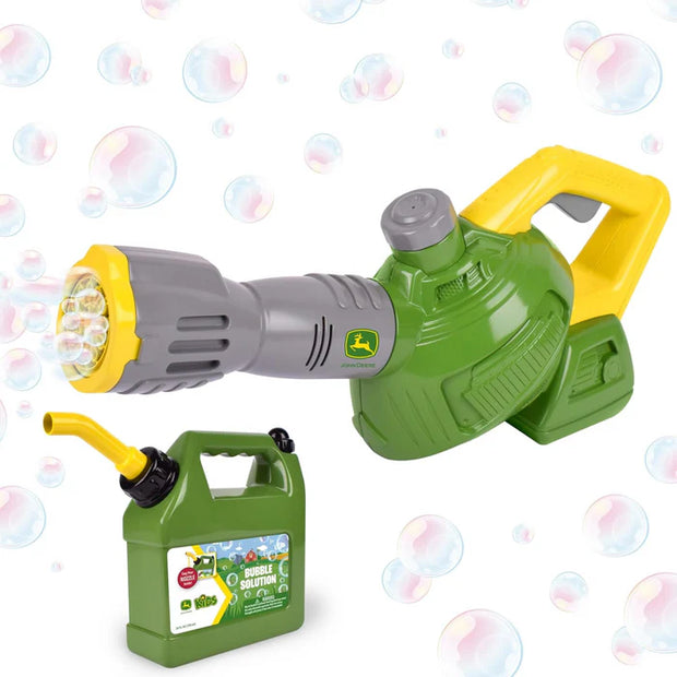 Britains John Deere Bubble Leaf Blower & Refill Can