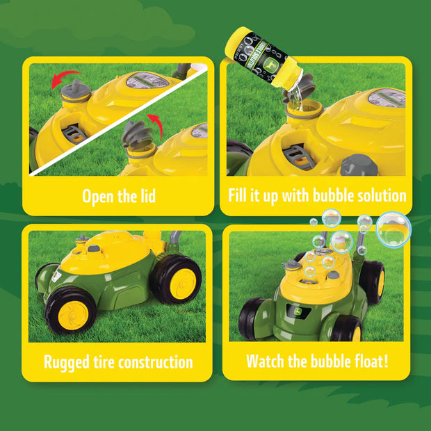 Britains John Deere Bubble Mower with 4oz Bottle