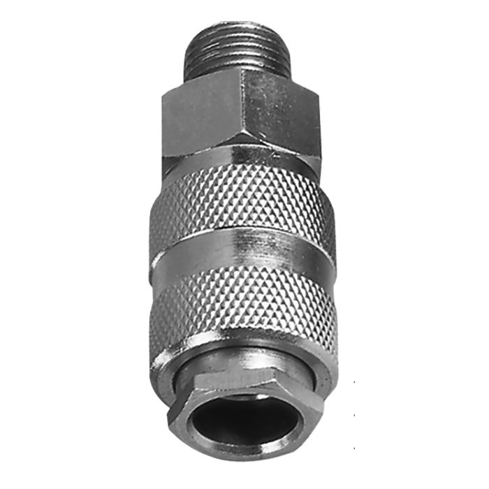 High Flow 1/4" x 1/4" BSPT Male Coupler