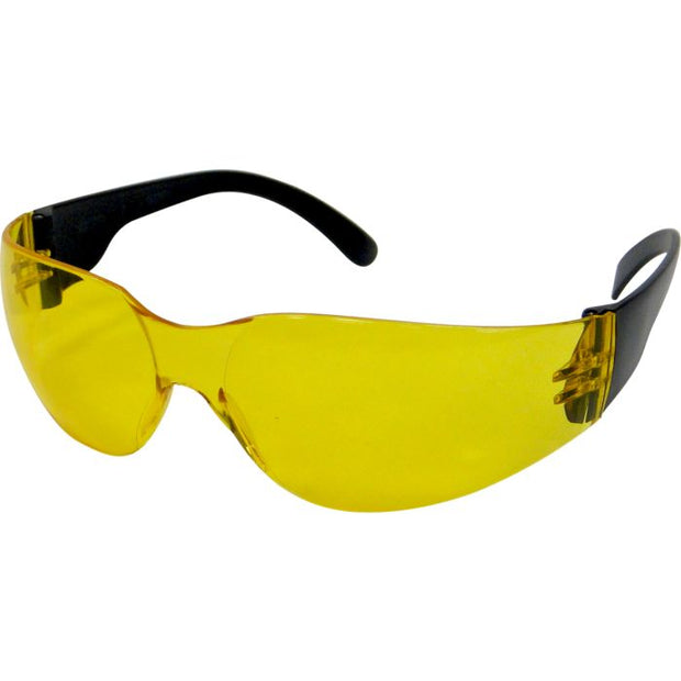 Amber Frameless Safety Glasses