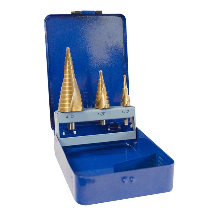3 Piece HSS Step Drill Set